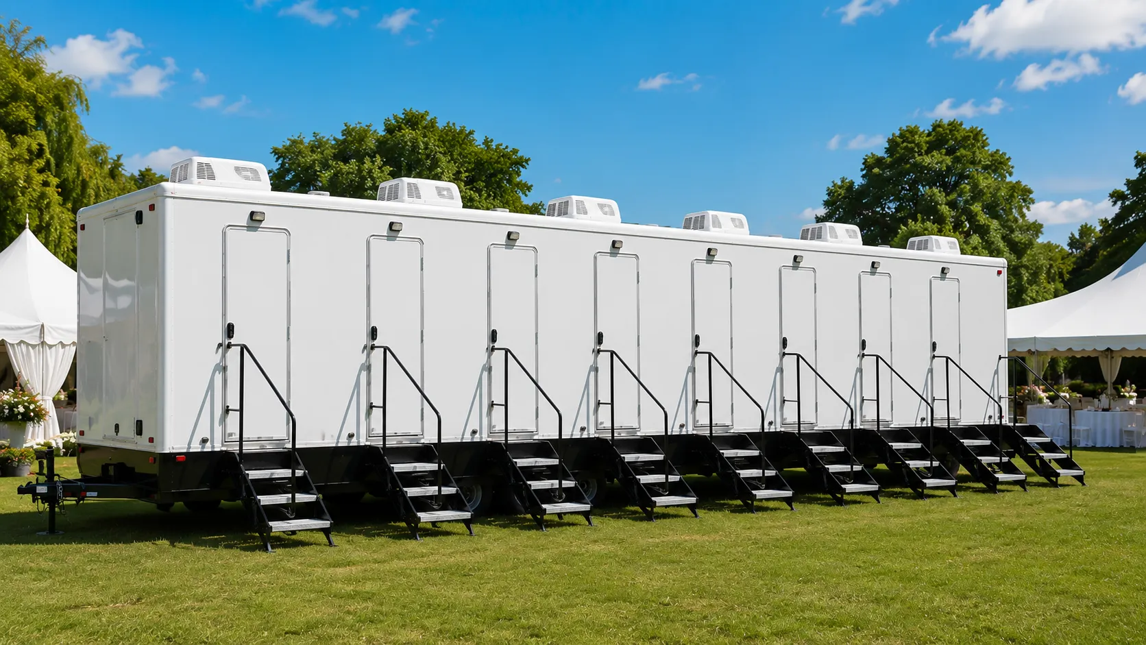 8 Stall Restroom Trailer in Mountain View, CA